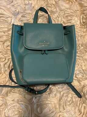 Kate Spade Teal Leather Kristi Backpack
